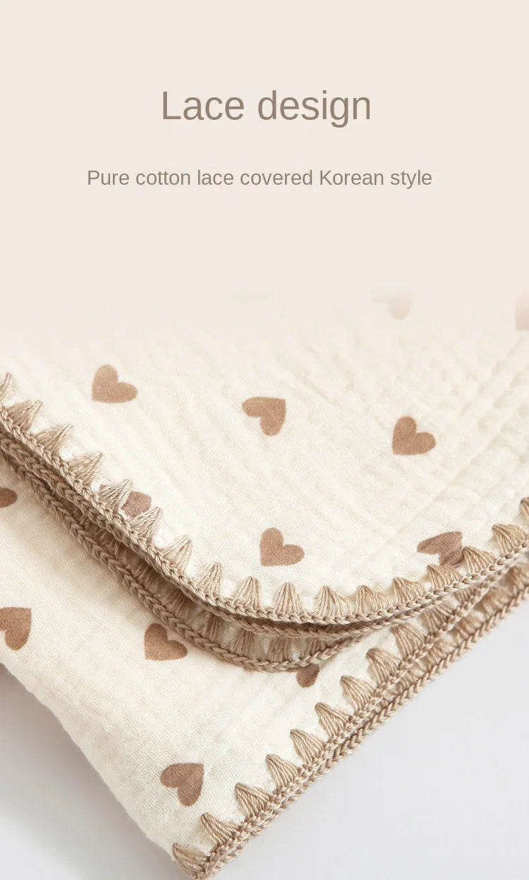 Baby Blankets for Beds 4 Layer Cotton Swaddle Muslin Blanket Bedding Linen Babies Accessories Newborn Bath Towel Mother Kids