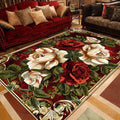 European Luxury Living Room Decoration Carpet gorgeous Bedroom Sofa Side Large Area Rugs Cloakroom Non-slip Floor Mats Washable