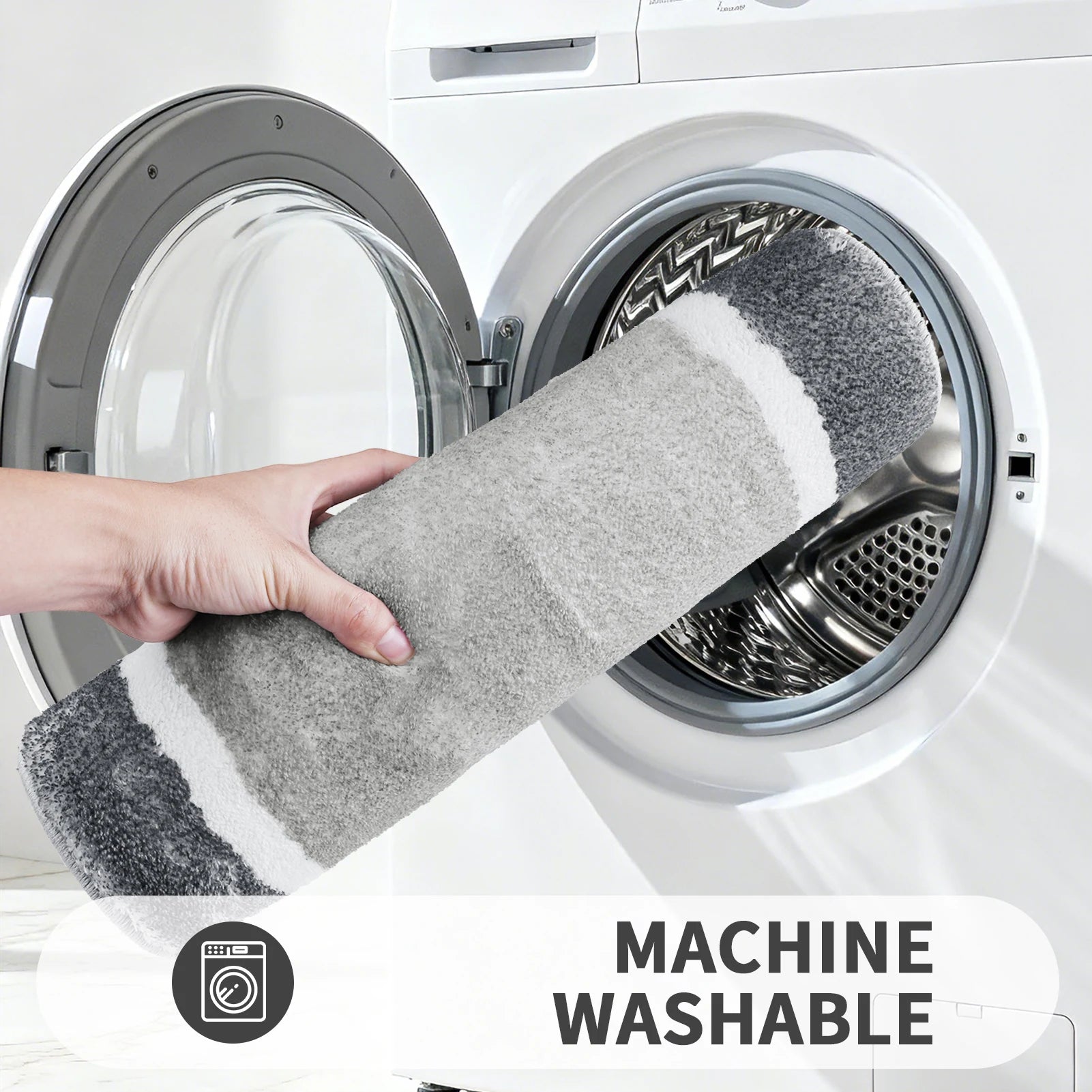 Super Absorbent Bath Mat Memory Foam Carpet Non-slip Bathroom Rug Bathtub Side Floor Rugs Shower Room Doormat Toilet Footpad