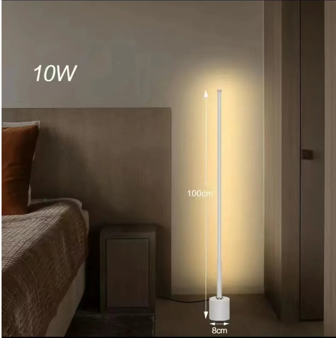 Living Room Dimmable Corner Floor Lamp Remote 100cm Stand Smart LED Mood Light for Bedroom Nordic Home Decor Interior Lighting