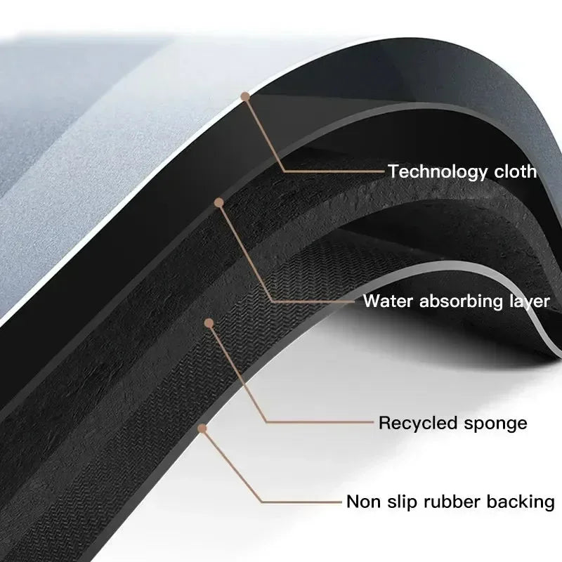 Bathroom Mat Decor Rug, Non-Slip, Quick-Drying, Stain-Resistant Bathroom Mat - Easy-Care Shower Mat for Bathroom Floors Mat
