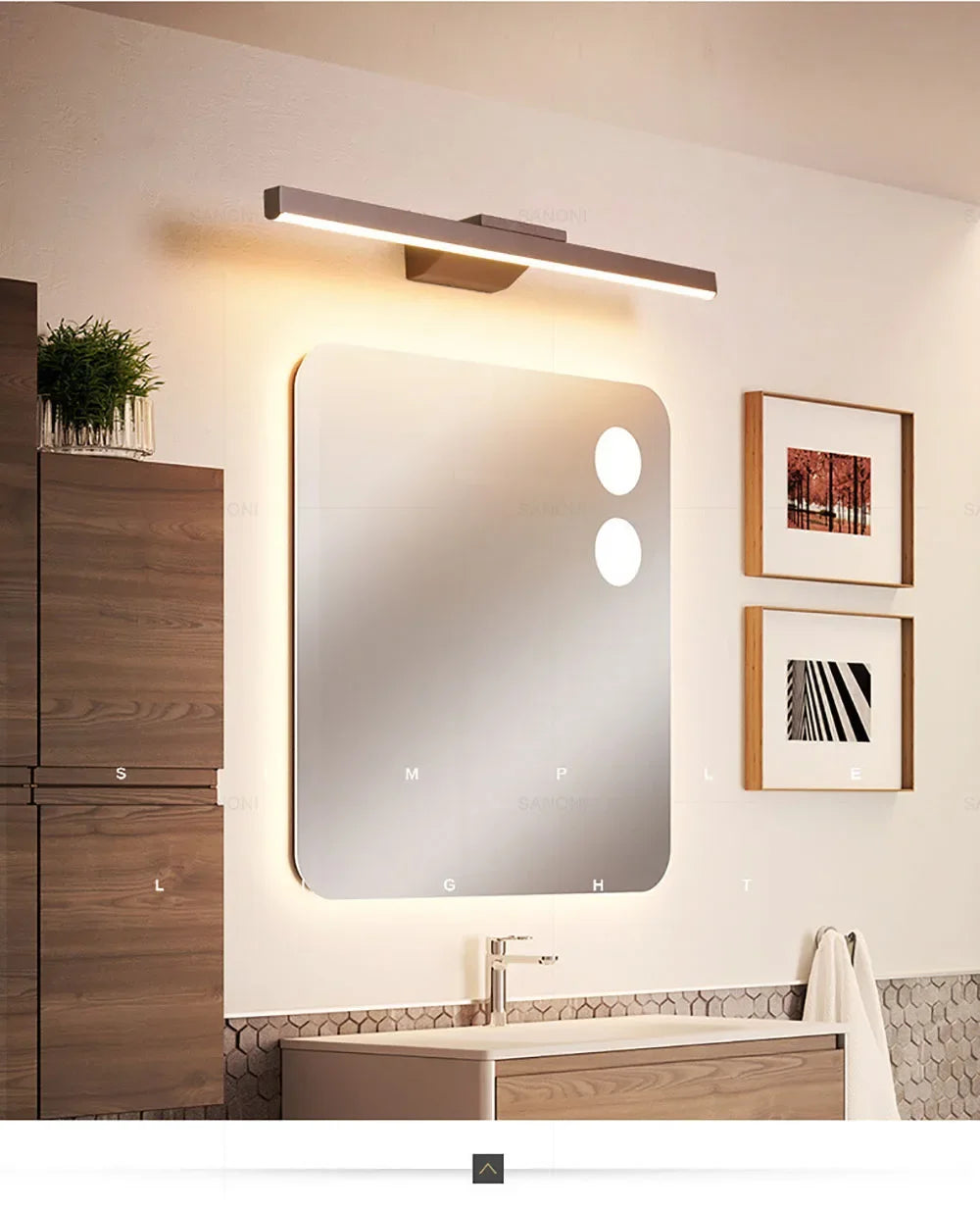 Bathroom LED Wall Lamp Wall Sconce Modern Mirror Headlight for Toilet Stairs Aisle Vanty Lamps Home Decorations Fixture Luster