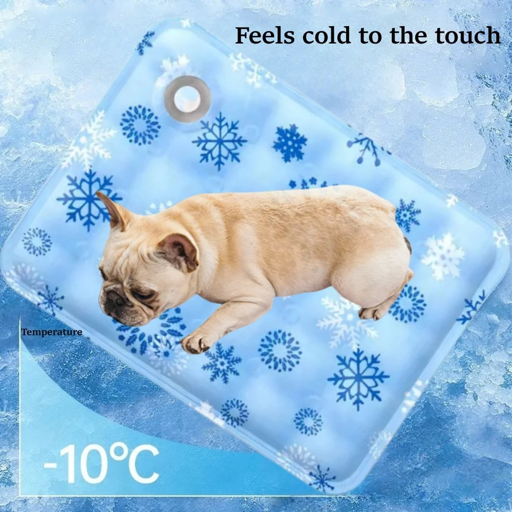 Dog Cooling Mat Summer Ice-Cooled Pet Cooling Bed Portable and Durable Indoor and Outdoor Use for Small Large Dogs
