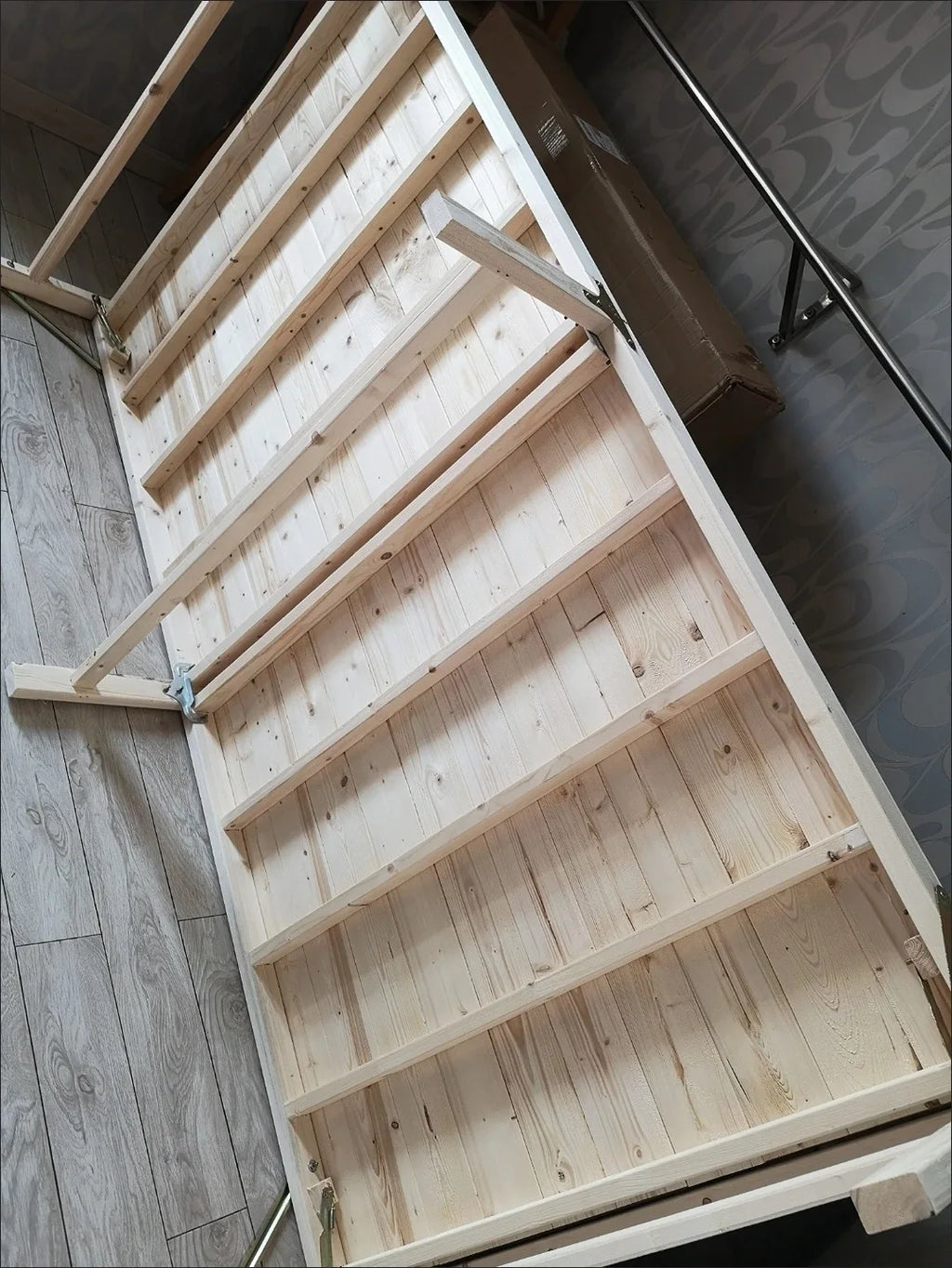 Home Bedroom Solid Wood Folding Bed for Small Apartments Rent Guest Personal Double Bed Compact Space Saving Design