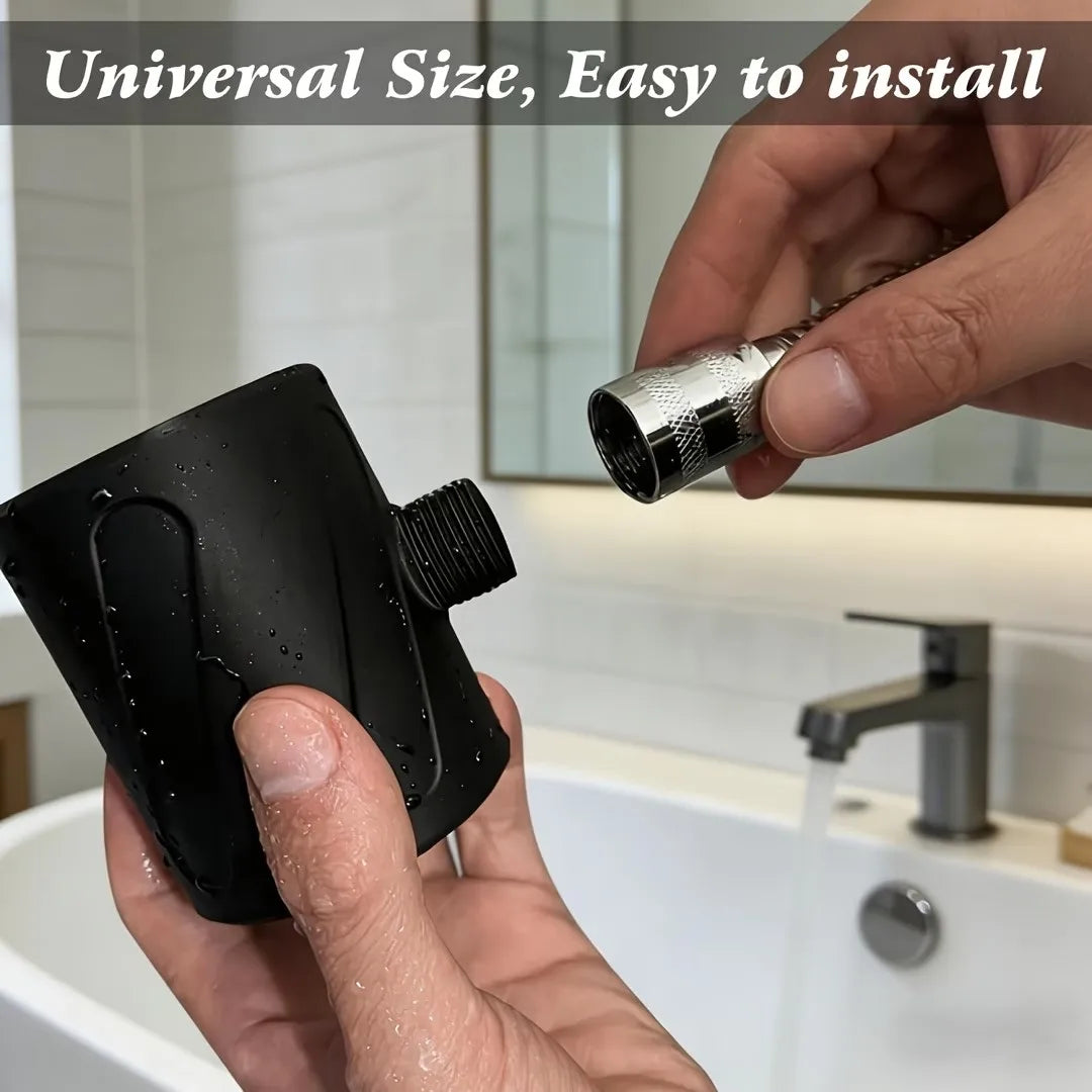 Bathroom shower head for men, designed for bathing, with a high-pressure, large-flow, ring-shaped showerhead. Suitable for G1/2inch standard connectors. Easy to disassemble, compact and portable, can also be used outdoors