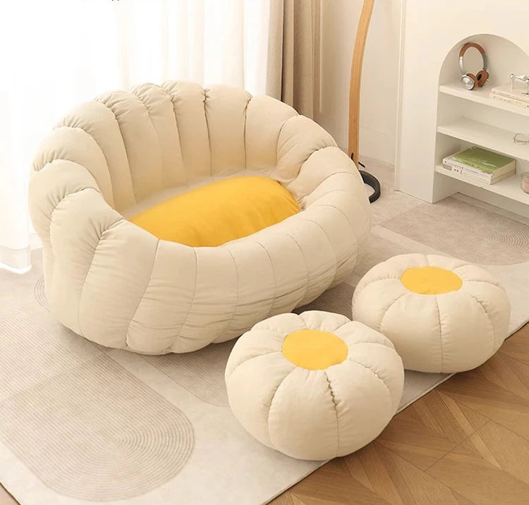 2 Person Living Room Sofas Modern Puffs Sofa Comfortable Relaxing Sofas Bedroom Luxury Sofa Sets Lazy Bean Bag Home Furniture