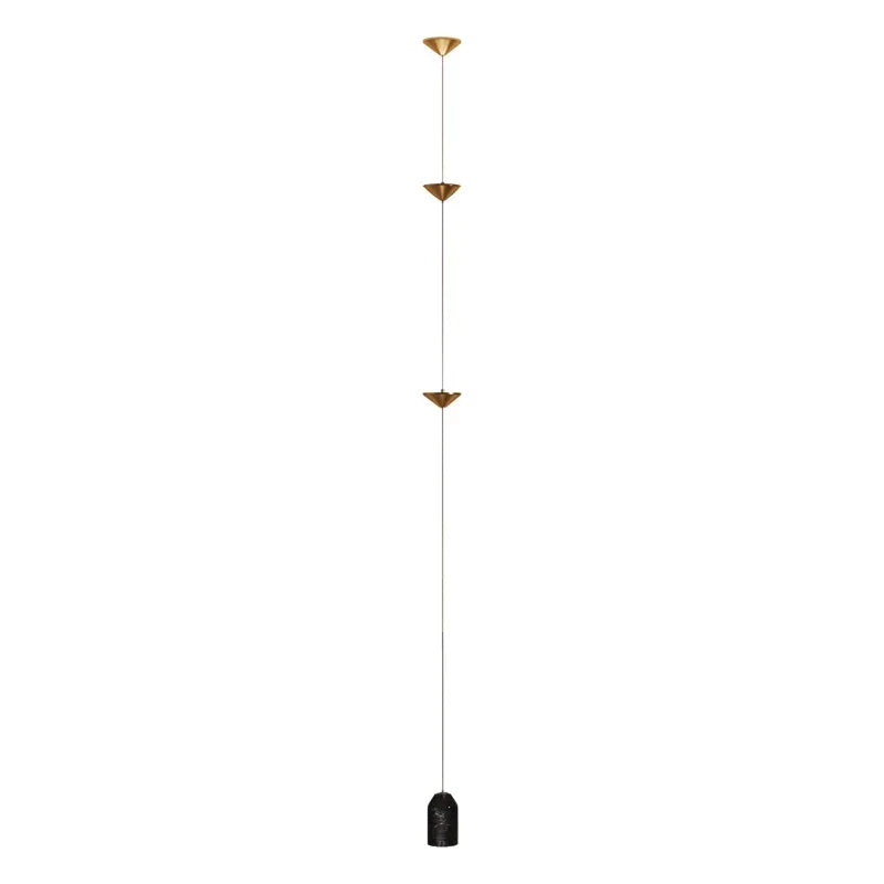 Modern Living Room Hallway Wall Floor Lamp Cone Desigh Art Decorative Iron Hanging Cable Floor Lamp for Bedroom Indoor