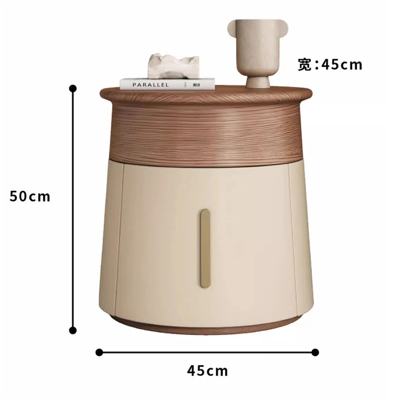 Creative Design Small Bedside Table Space Saving Drawers Storage Nightstand Unique Trendy Mesa De Noche Bedroom Furniture