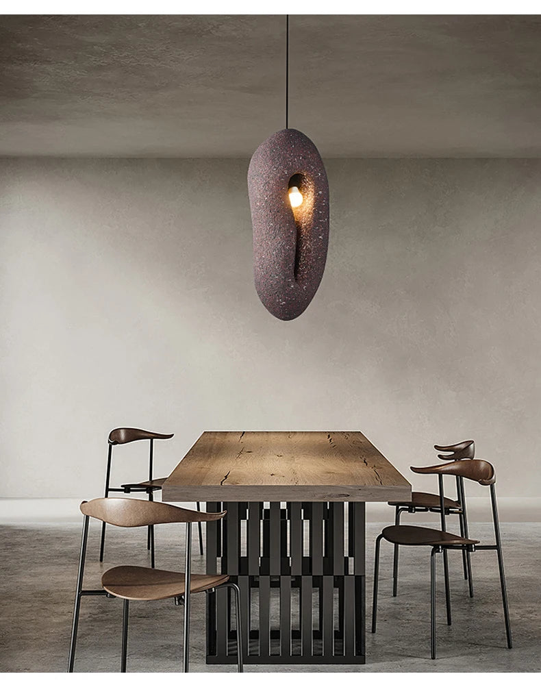 Online Celebrity Designer Dining Room Qingba Small Droplight Japanese Wabi Sabi Retro Red Home Stay Bedside Pendent Lamp