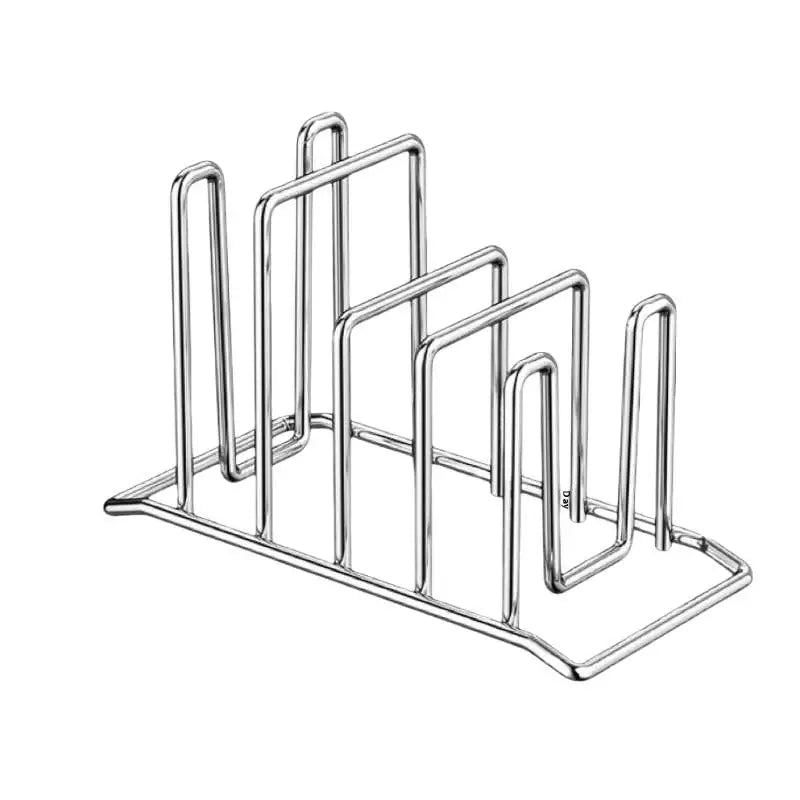 Kitchen Storage Solution Rustproof Pot Lid Rack Stainless Steel Rack Home Multifunctional Chopping Board Organizer