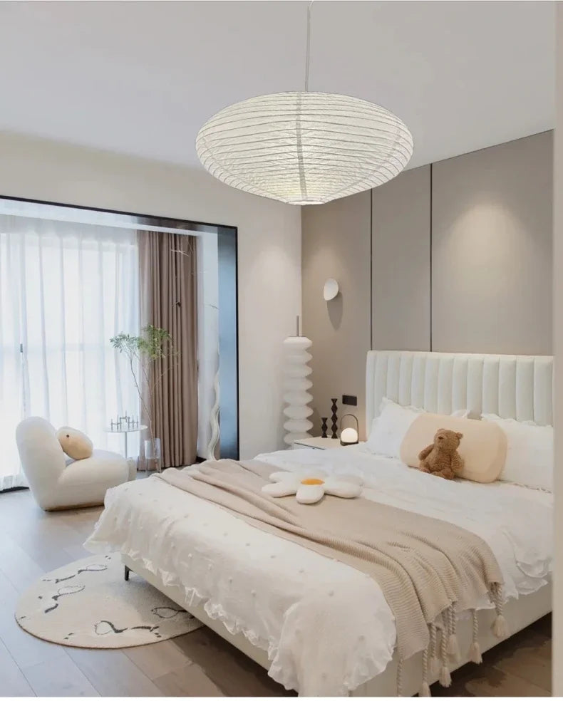 Living Room Hotel Environmentally Friendly Home Simple Nordic Lampshade Decoration Paper Lantern in Study Chandelier