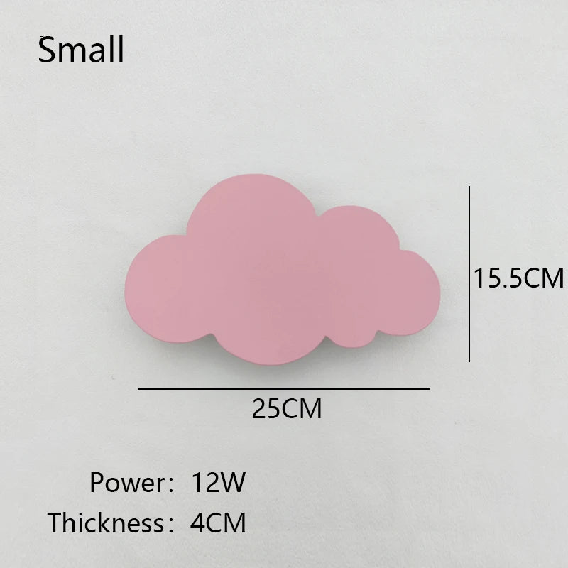 New Baby Room Cloud Wall Lamp Bedroom Bed Living Dining Room Attic Creative Warm Decoration Dimmable Wall Light