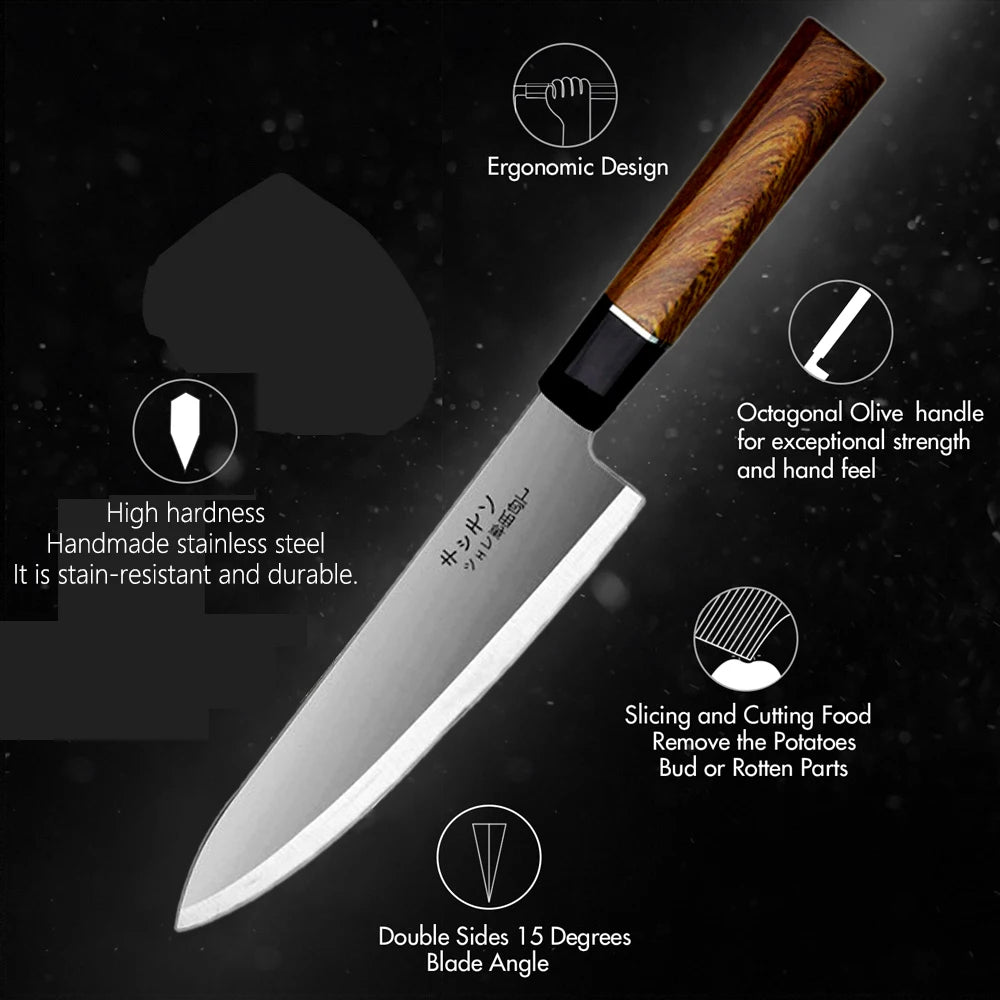 Kitchen knife cooking knife kitchen stainless steel slicing knife Japanese knife chef-specific fruit knife, Japanese fish cutter