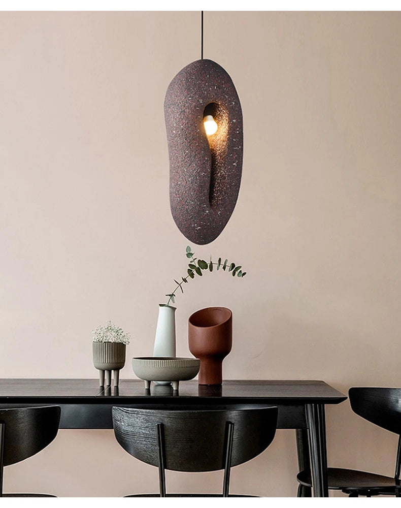 Online Celebrity Designer Dining Room Qingba Small Droplight Japanese Wabi Sabi Retro Red Home Stay Bedside Pendent Lamp