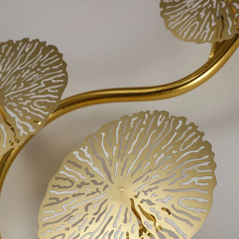 Post-modern Living Room Lotus Leaf Decor Creative New Chinese-style Dining Room Light Minimalist Bedroom and Hallway Wall Lamp