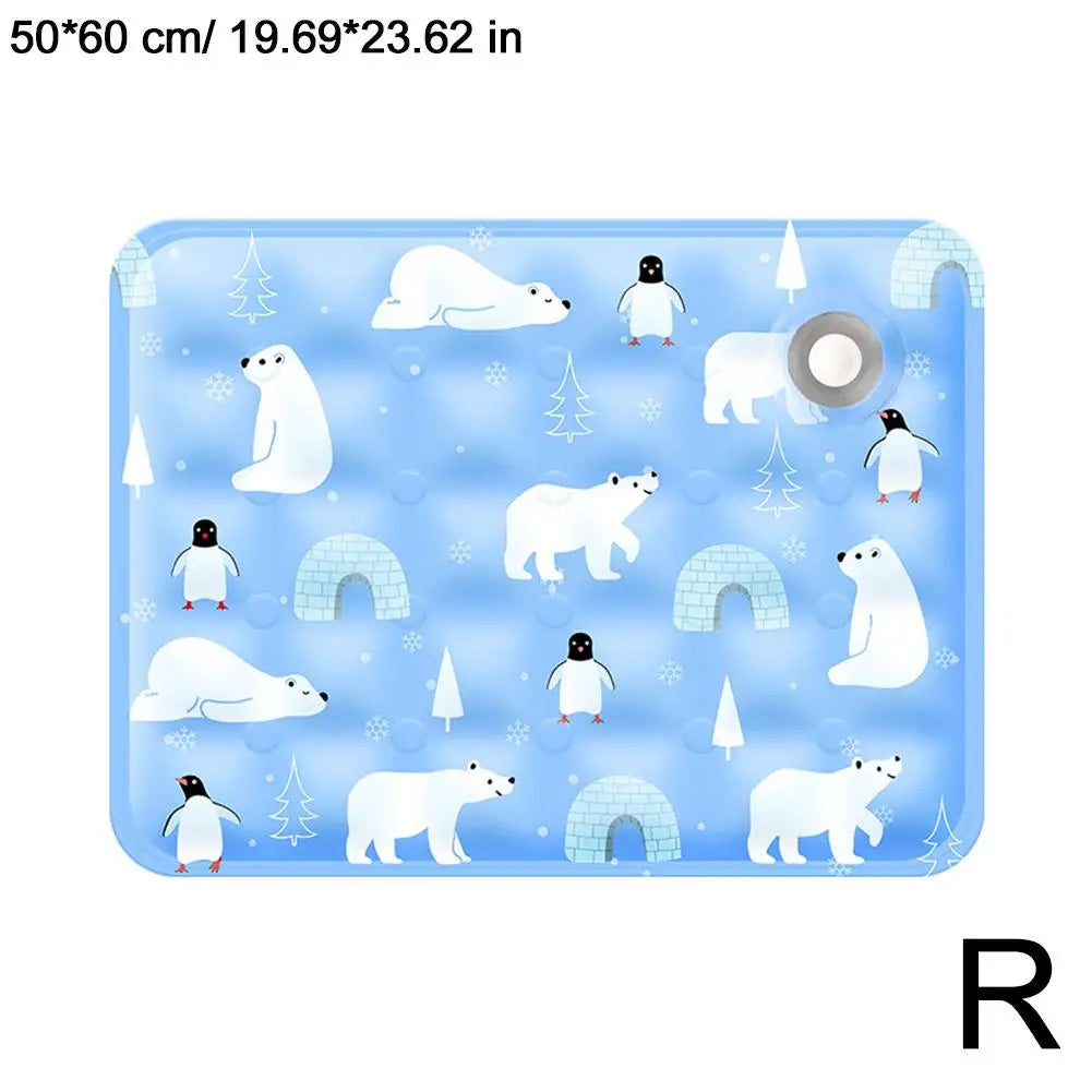 Cooling Ice Mat For Pets Summer Pet Cold Bed Extra Large For Small Big Dogs Pet Accessories Water Injection Cooling Pad Dry Pad
