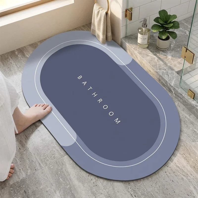 Bathroom Mat Decor Rug, Non-Slip, Quick-Drying, Stain-Resistant Bathroom Mat - Easy-Care Shower Mat for Bathroom Floors Mat