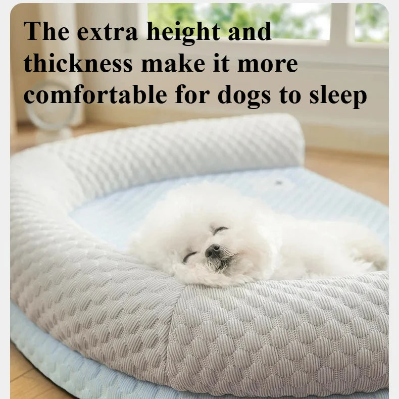 Cooling Dog Bed for Small Medium Dogs Breathable Cat Sofa Cooling Mat Pet Bed Pad with Removable Cover for Indoor Outdoor Summer