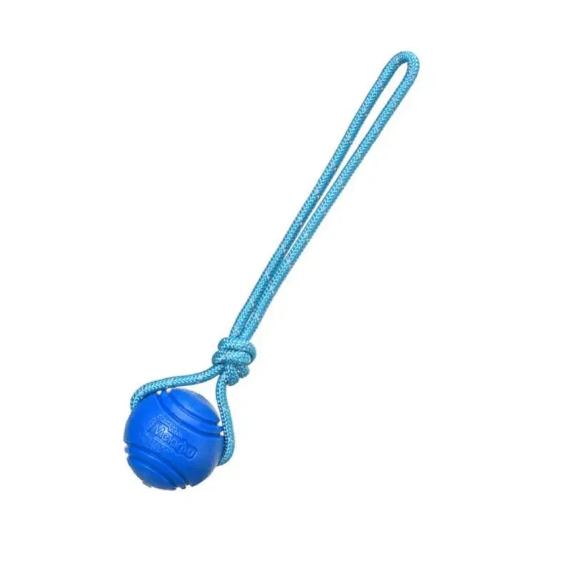 Dog Training Ball on Rope Cotton Rope Ball Toy Nontoxic Durable Interactive Dog Toy for Big Small Dogs Catching Throwing Tugging