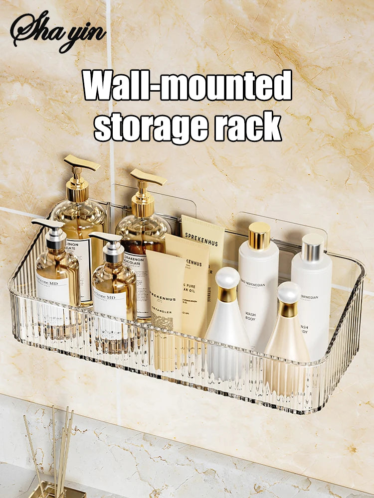 Bathroom Storage Rack Wall Mounted Toilet Washroom Washroom Washbasin Wall Organizing Storage Basket