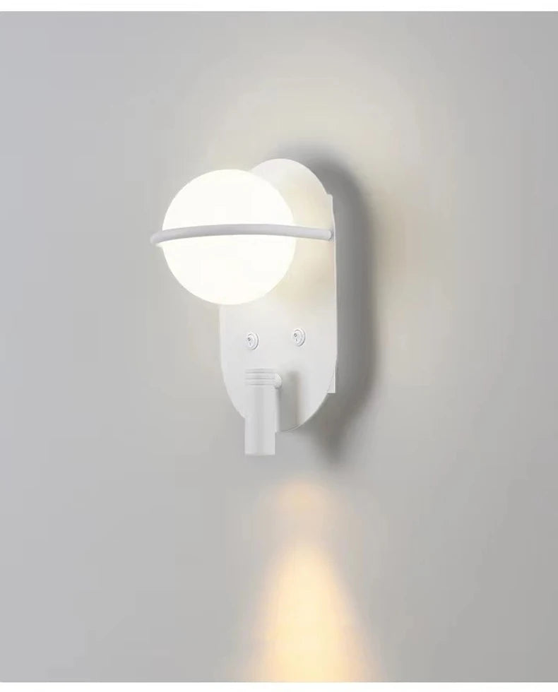 Bedroom Bedside Wall With Switch Wall Lights Creative Led Adjustable Modern Study Living Room Sofa Tv Background Walls Lamp