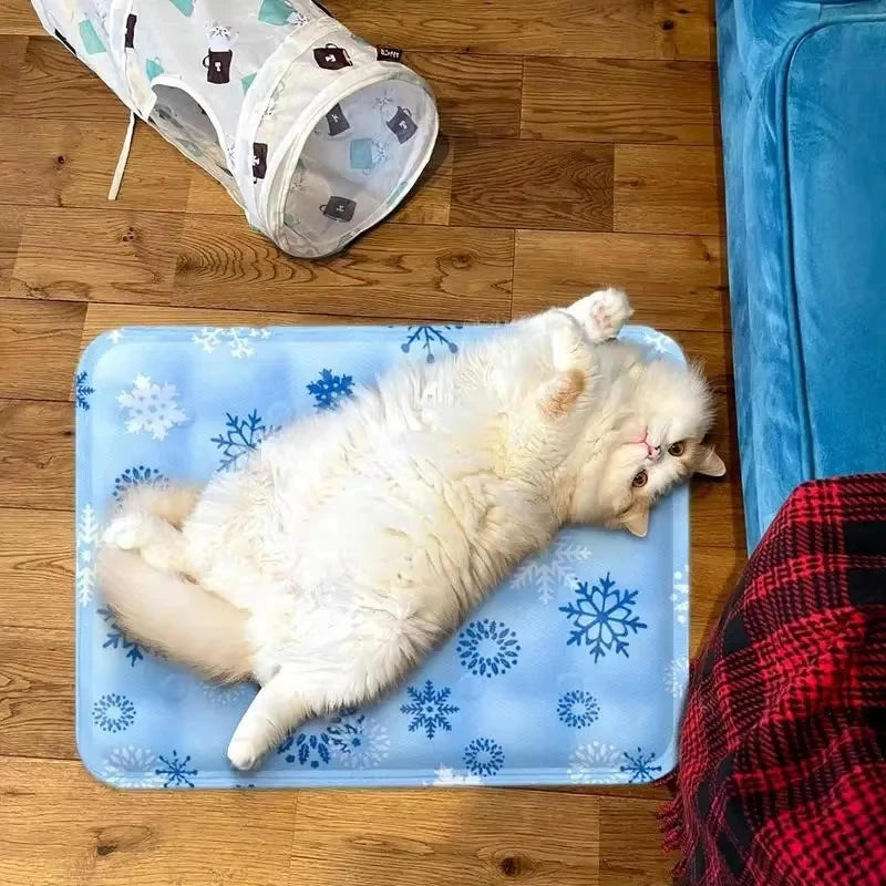 Cooling Beds Mat Cat Dog Cooling Mat Summer Durable Ice Blanket Self Added Water Reusable Cold Bed Anti-Heat Small Large Pets