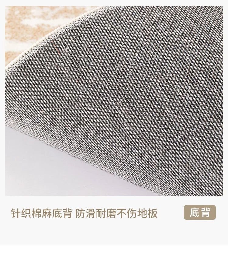 Living Room Carpet Non-slip Waterproof Bedroom Floor Mat Large Size Home Decoration Rugs Minimalist Lines Loop Pile Mats 거실 카펫