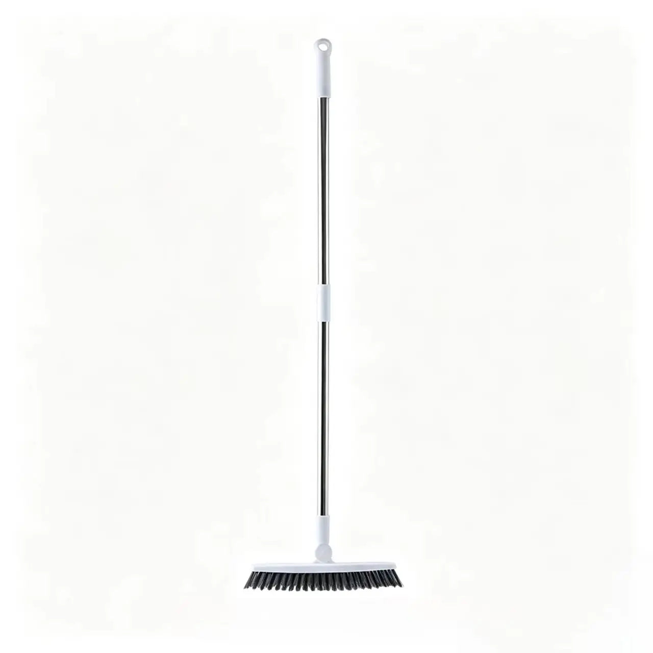 1pc Bathroom Floor Brush For Hotel, Hard Bristle Scrub Brush, Long Handle Bathroom Tub And Tile Cleaning Brush, Without Dead End