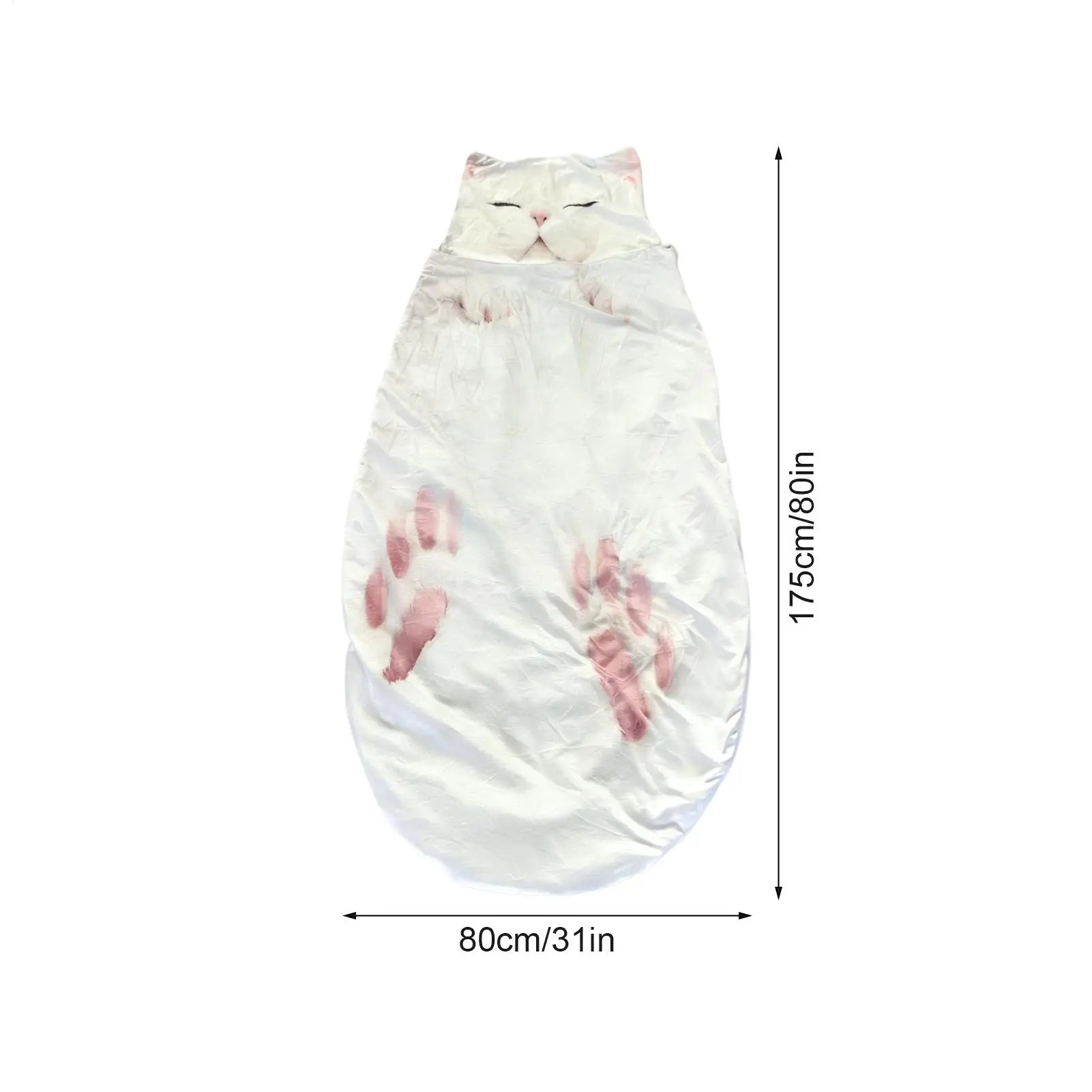 Adult Sleeping Bag Soft Warm Room Decor Cat Envelope Warm Sleeping Bag For Indoor Home Bedroom Living Room Apartment Dorm Hotel