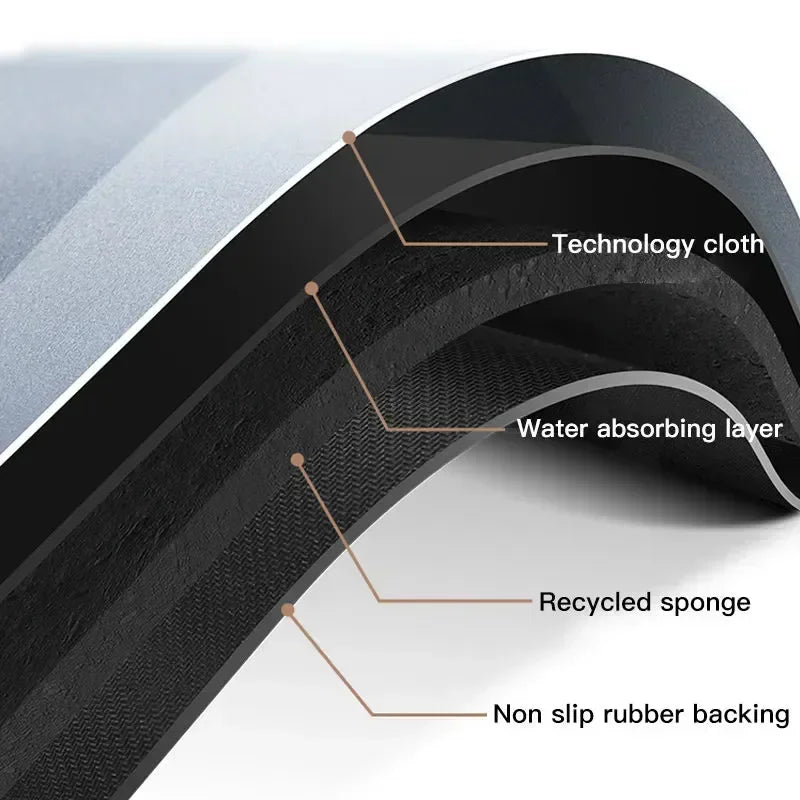 Bathroom Mat Decor Rug, Non-Slip, Quick-Drying, Stain-Resistant Bathroom Mat - Easy-Care Shower Mat for Bathroom Floors Mat
