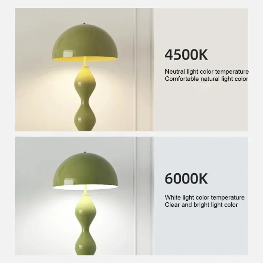 Nordic Living Room LED Floor Lamp Creative Mushroom Shape Indoor Atmosphere Lighting Decorative Floor Lamp