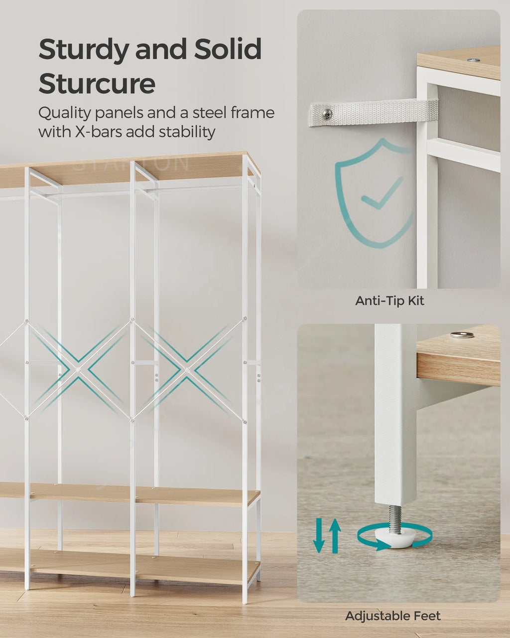 Large Closet Bedroom Extendable Wardrobe Modern Bedroom Furniture Clothes Wardrobe Closet