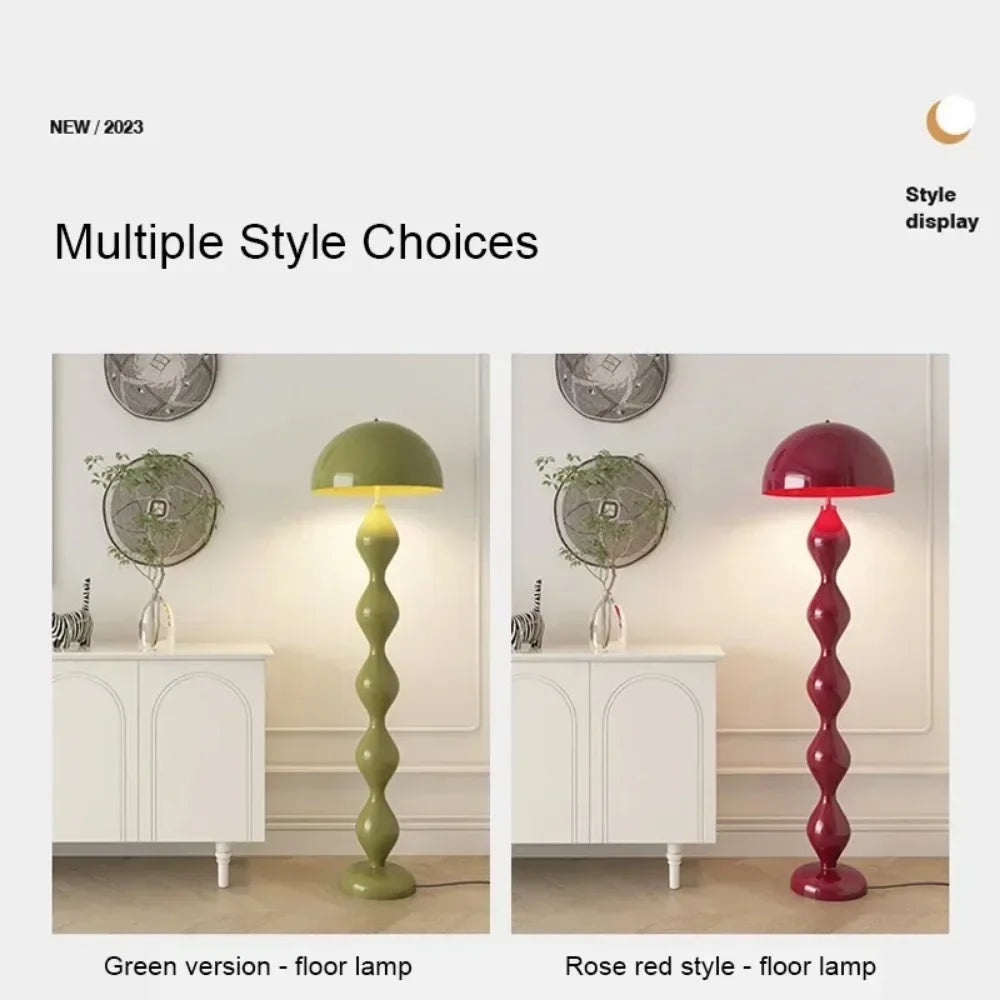 Nordic Living Room LED Floor Lamp Creative Mushroom Shape Indoor Atmosphere Lighting Decorative Floor Lamp