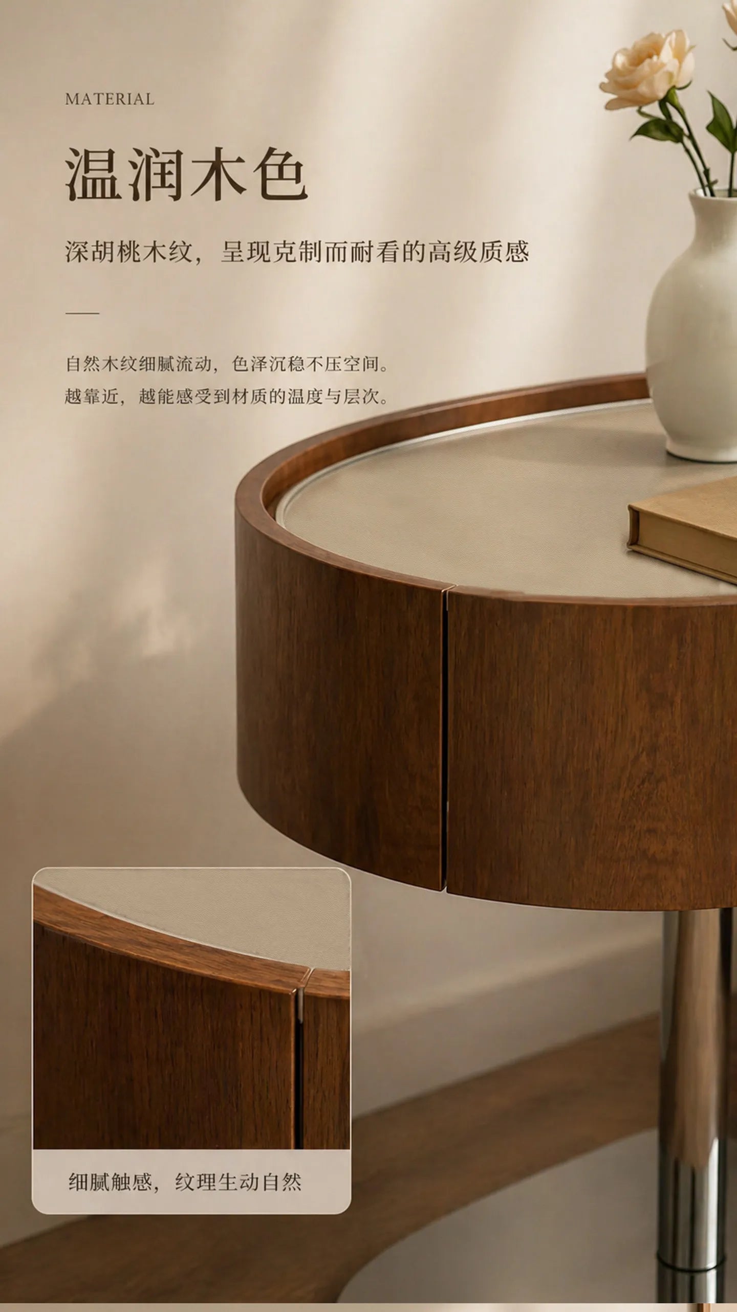 Bedroom With Drawers Bedside Table Trendy Italian Minimalist Space Saving Nightstand Premium Aesthetic Velador Home Furniture