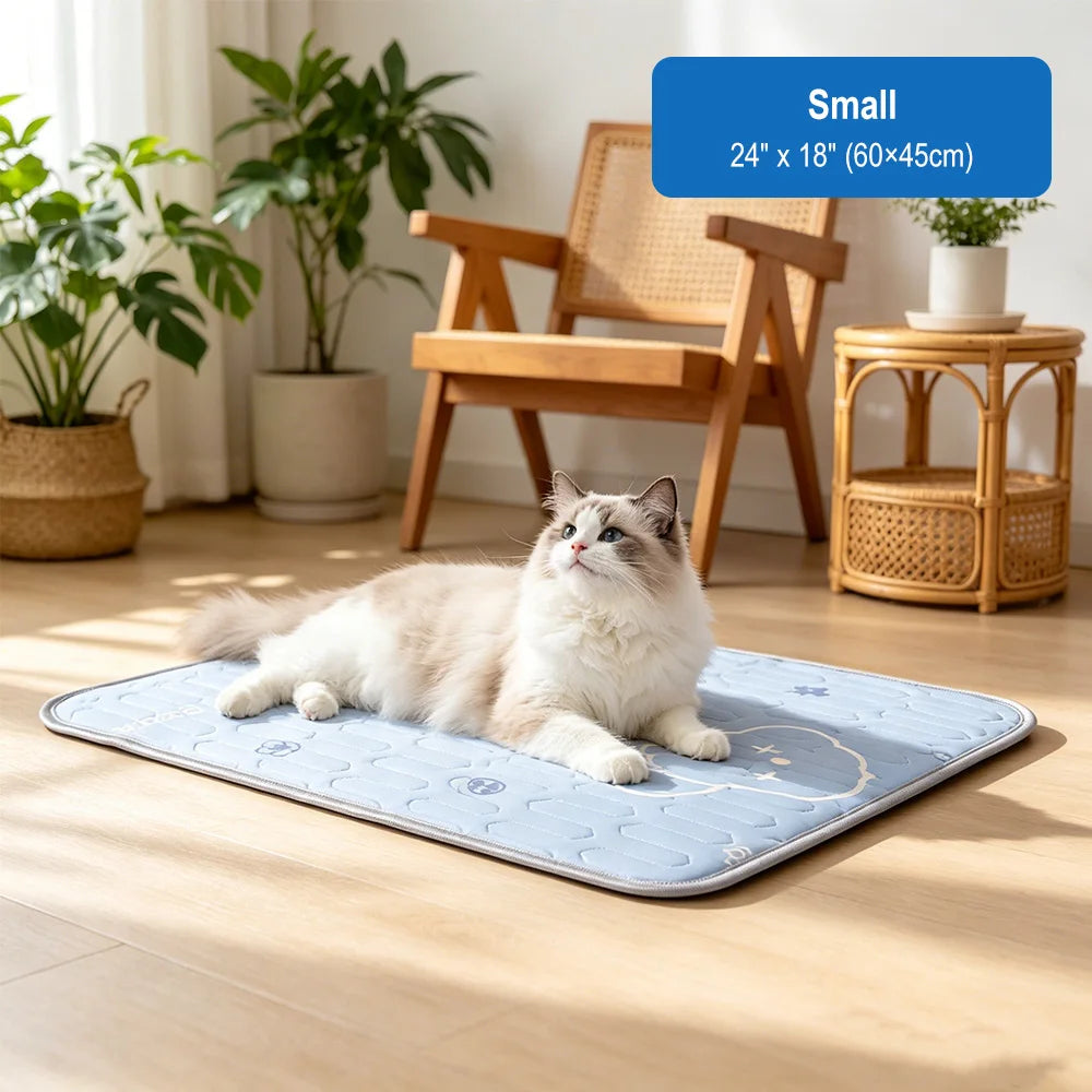 Dog Cooling Mat Summer Pet Cold Bed 3 Sizes For Small Big Dogs Pet Cat Portable Cooling Durable Blanket Sofa Cat Ice Pad Blanket