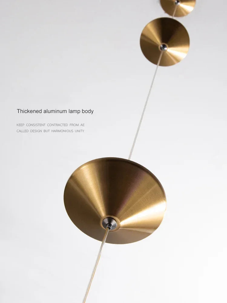 Modern Living Room Hallway Wall Floor Lamp Cone Desigh Art Decorative Iron Hanging Cable Floor Lamp for Bedroom Indoor