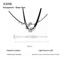 Modern Minimalist Living Room Belt Ceiling Chandelier Creative Villa Restaurant Bar Designer Leather Home Decorative Lights
