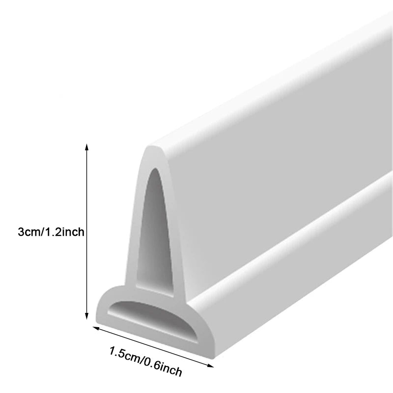 Bathroom Toilet Wet Dry Separation Barrier Stopper Retaining Strip Shower Dam Flood Barrier Watertight Seals  Countertop Floors