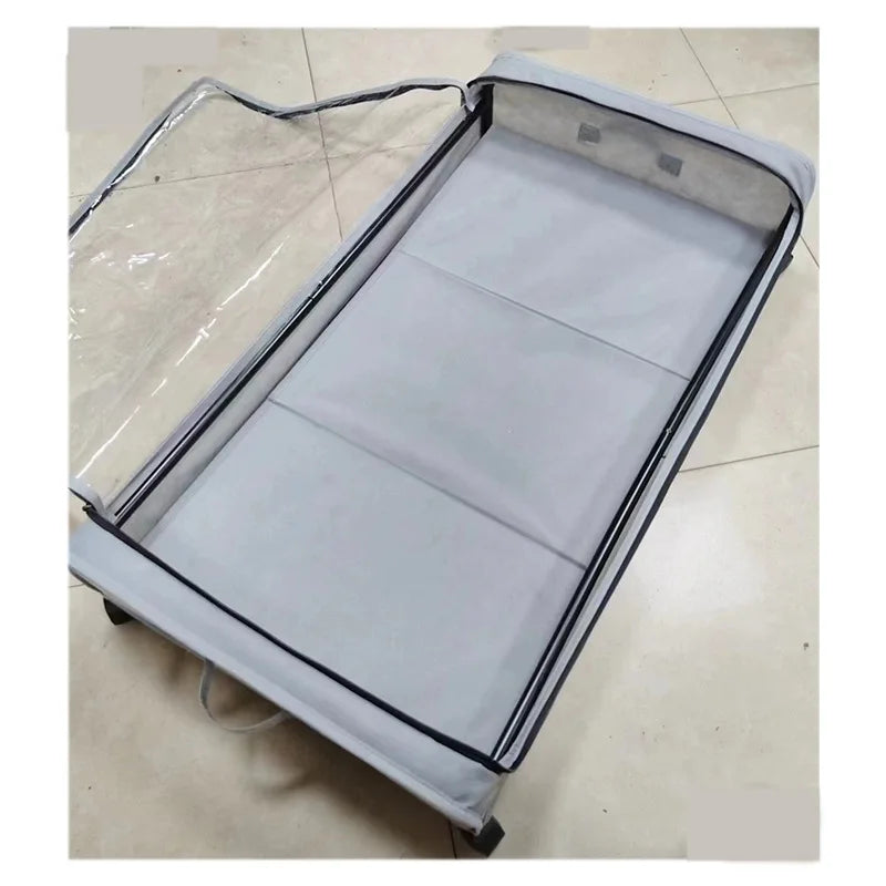 Bed Bottom Storage Box with Wheels Underbed Dust-Proof Organizer for Clothes Shoes Home Bedroom Simple Design Rolling Drawer