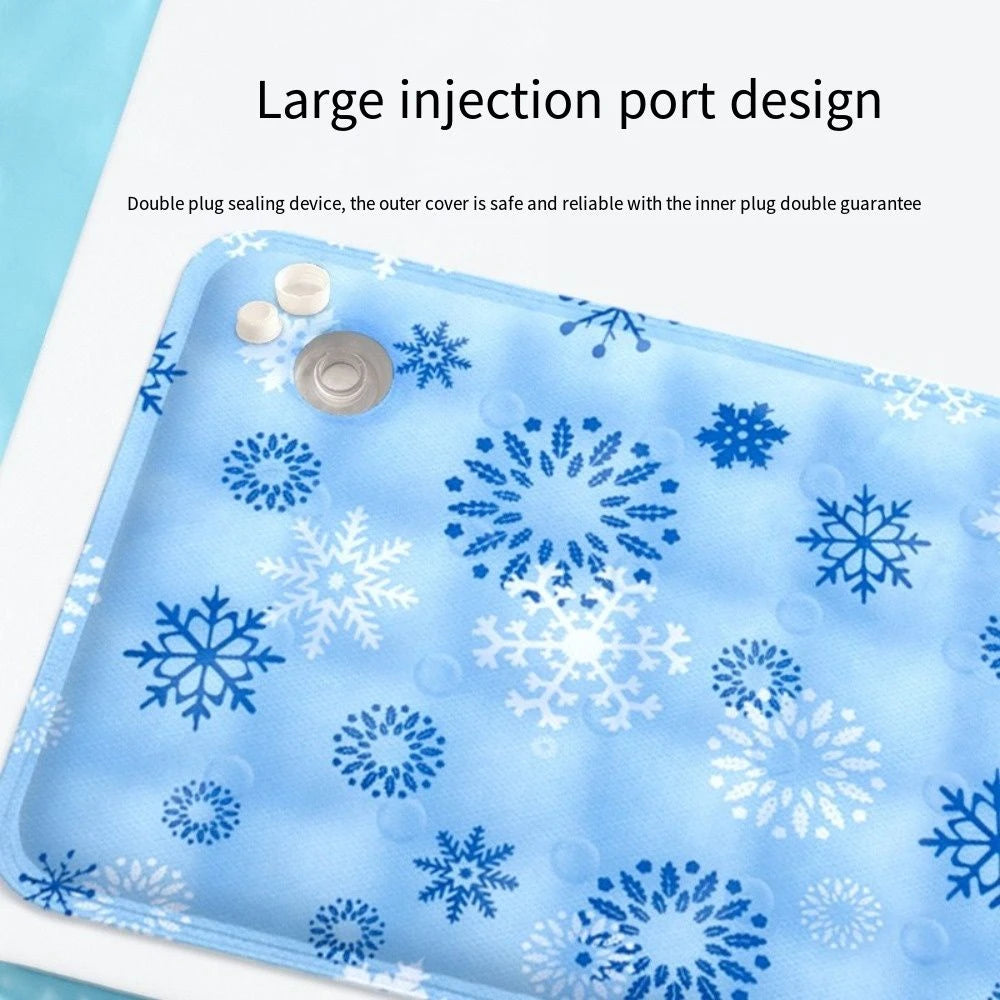 Pet Summer Cooling Mat, Self-Watering Ice Gel Cooling Pad for Pets, Portable and Durable Pet Ice Mat, Suitable for Small and Large Dogs