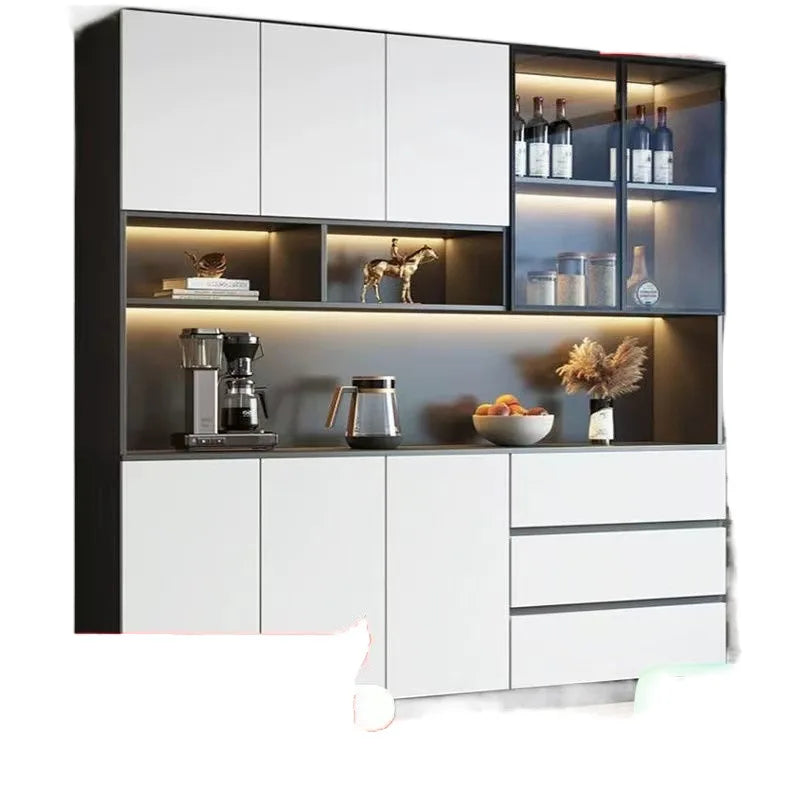 LivingRoom Cabinet Premium Solid Wood Dining Side Cabinet Integrated Household Light Luxury High-end Wine Cabinet Storage Locker