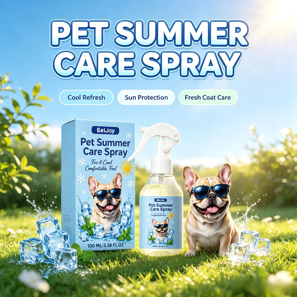 Pet Summer Cooling Spray Gentle Instant Heat Relief Refreshing Mist Waterless Portable Outdoor Quick Cooling Pet Care Supplies