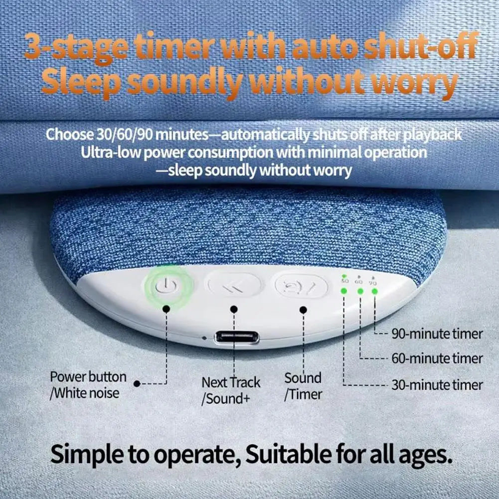 Bedroom Pillow Speaker For Sleeping Multi-functional Bluetooth Music Audio With White Noise Immersive Sleep Perfect GIft