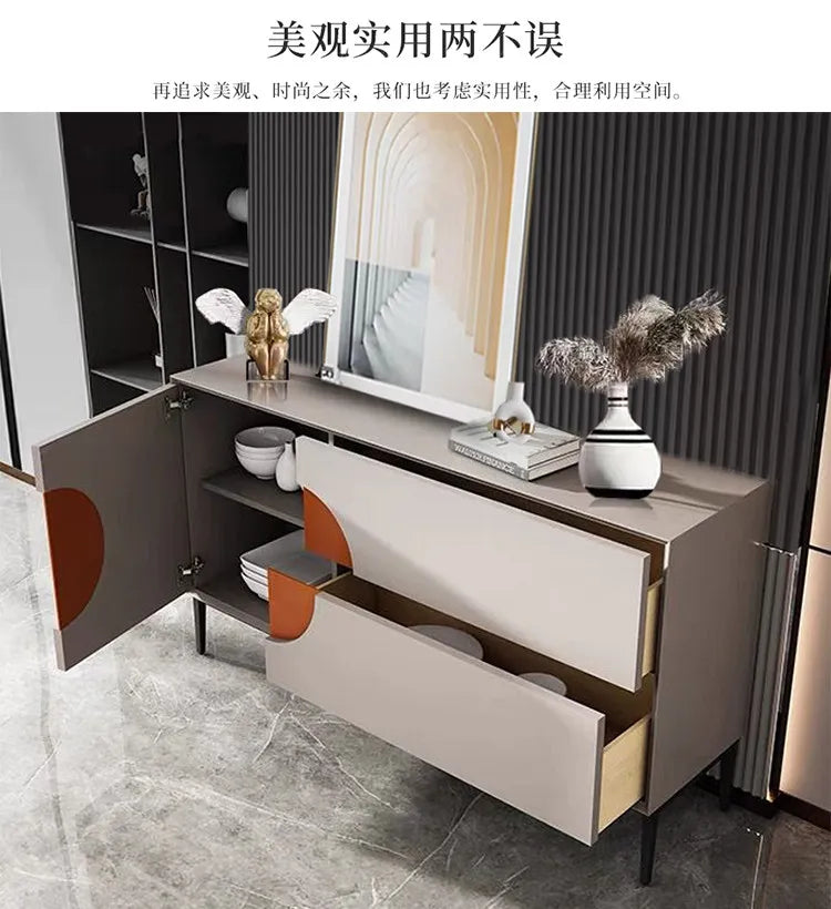Living Room Entry Storage Partition Cabinet Light Luxury Entrance Decorative Cabinet Simple Modern Dining Side Cabinet Furniture