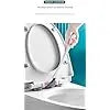 Disposable Toilet Brush Household Bathroom Wall Mounted No Dead Corners Cleaning Specialized Descaling Tool Scrubber Bowl White