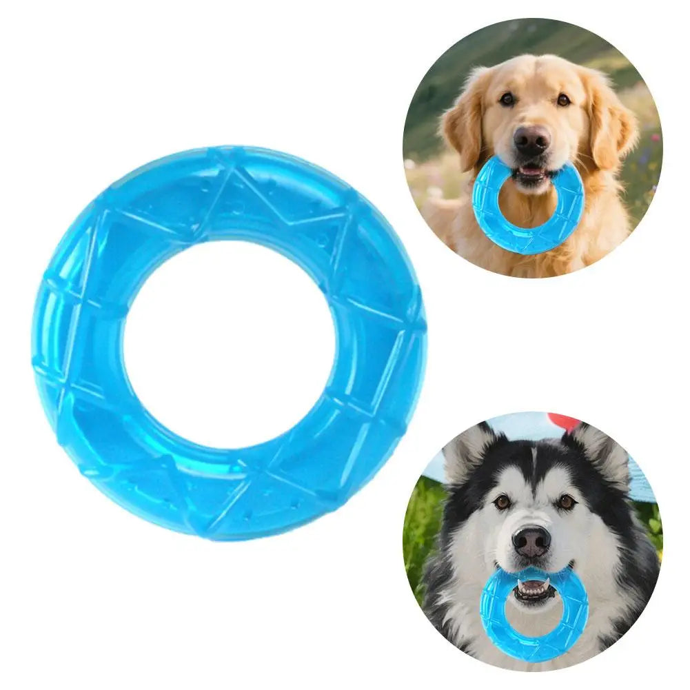 Pet Cooling Chew Toy, Summer Ice Cube Freezable Dog Teething Chew Toy for Puppies Training & Play, Fillable Puppy Teething Rings