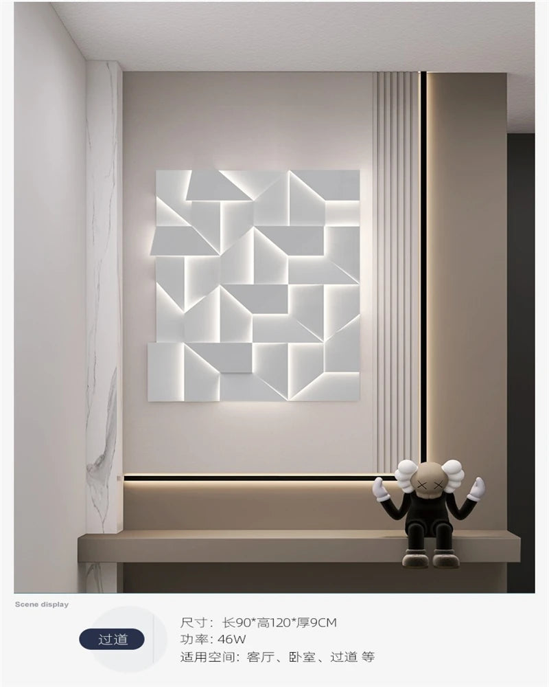 Living Room Background Wall Art Wall Lamp Minimalist Bedroom Bedside Entrance Hall Foyer Hallway Decorative Wall Painting Lamp