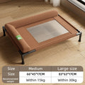 Elevated Cooling Dog Bed Pet Travel Cot with Soft Edged Pillow Breathable Hammock Bed Small for Dogs Indoor Outdoor