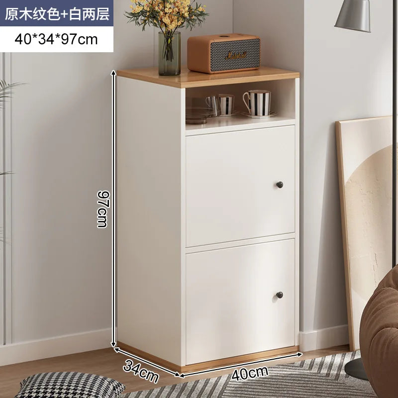 Living Room Storage Cabinet Chest of Drawers Bedroom Wooden Locker, Small Standing Cabinet, Household Bedside Locker, Drawers