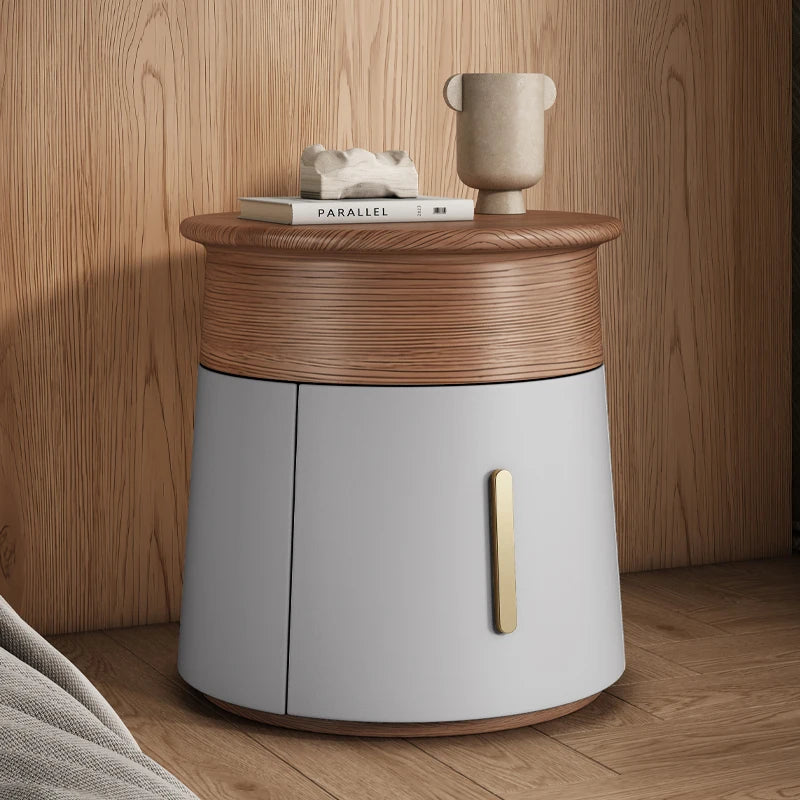 Creative Design Small Bedside Table Space Saving Drawers Storage Nightstand Unique Trendy Mesa De Noche Bedroom Furniture